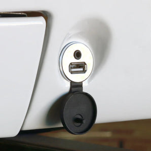 RetroSound Chrome Panel & Dash Mount USB-A & USB-C Extension Harness 1.3m Cable - CEN