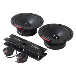 Vibe Slick SLICK6SQC-V9 6.5 Inch 2 Way Component Car Speakers 90w RMS Pair