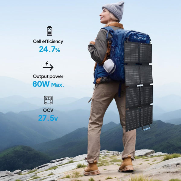 Bluetti Sora 60 Portable Solar Panel IP65 Splashproof 60W