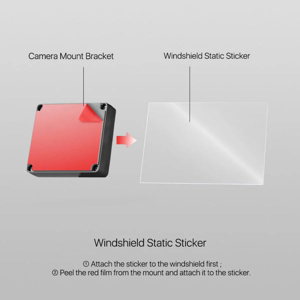 Viofo Adhesive Sticky Pad & Transparent for A119 V2 & V3 Series Dash Cams