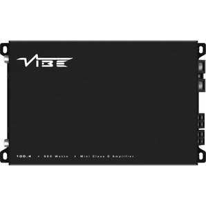 Vibe Powerbox 100.4M Amp Compact Micro Class D 4 Channel Car Stereo Amplifier - CEN