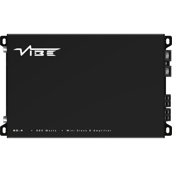 Vibe Powerbox 80.4M Amp Compact Micro Class D 4 Channel Car Stereo Amplifier - CEN