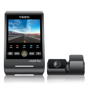 Viofo A229 Pro Tele 2CH Dash Cam 4K Front 2K Telephoto Starvis 2 GPS WIFI Camera