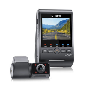 Viofo A329S 2CH IR Dash Cam 4K Front 2K Interior Fisheye Cabin Starvis 2 Camera