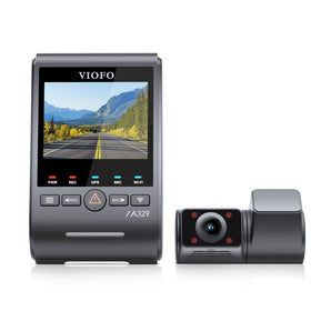 Viofo A329S 2CH IR Dash Cam 4K Front 2K Interior Fisheye Cabin Starvis 2 Camera