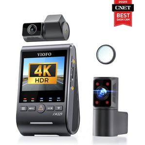 Viofo A329S 3CH Dash Cam 4K Front 2K Rear 2K Cabin Starvis 2 GPS WIFI HDR Camera