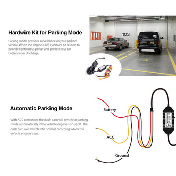 Viofo HK4 Hardwire Parking Mode Power Cable USB Type C for A119 MINI A229 A329 - CEN