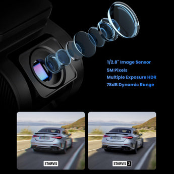 Viofo A119 Mini 2 Dash Cam Front 1 Channel 2K Quad HD 5MP Starvis 2 GPS Camera - CEN