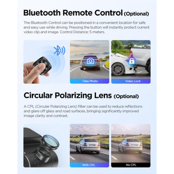 Viofo A229 Plus 2CH Dash Cam 2K Front & Rear Starvis 2 GPS WIFI HDR Dual Camera - CEN