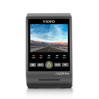 Viofo A229 Pro 1CH Dash Cam 4K Super Night Vision Starvis 2 GPS WIFI HDR Camera - CEN
