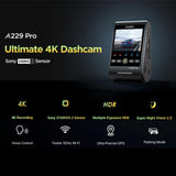 Viofo A229 Pro 1CH Dash Cam 4K Super Night Vision Starvis 2 GPS WIFI HDR Camera - CEN