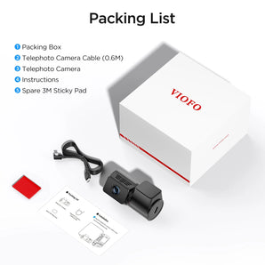 Viofo RTC320 Telephoto Camera 2K HDR for A229 Plus A229 Pro Series Dash Cameras
