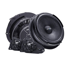 Option Audio Air VW T5 T6 Plug & Play 8 Inch Component Speakers & Tweeter 100w